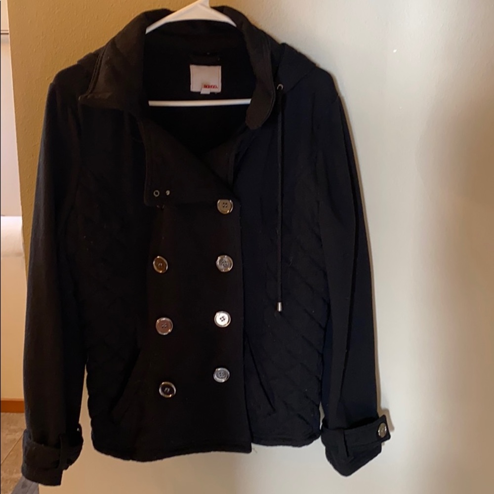 Black buttoned jacket